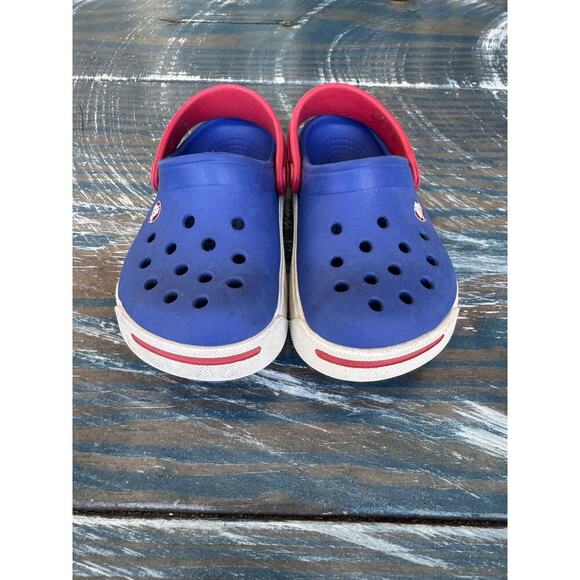 Crocs, Blue & Red Kids/Toddler shoes, size 6/7 - Picture 4 of 9